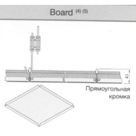 Потолочная плита ARMSTRONG METAL PLAIN BOARD 600х600х15 (Bioguard)