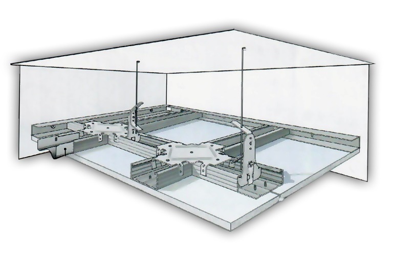КНАУФ Подвесной потолок на одноуровневом каркасе П113. Инструкция по монтажу